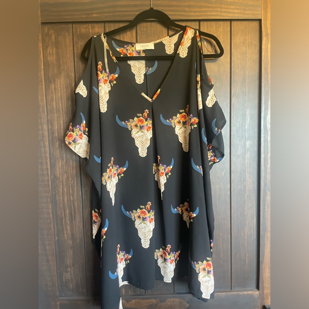 Western boho mini dress